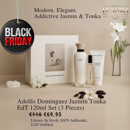 Adolfo Dominguez Jazmín Tonka Eau De Toilette 120ml Set 3 Pieces - Luxora