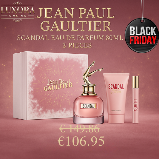 Jean Paul Gaultier Scandal Eau De Perfume Spray 80ml Set 3 Pieces - Luxora