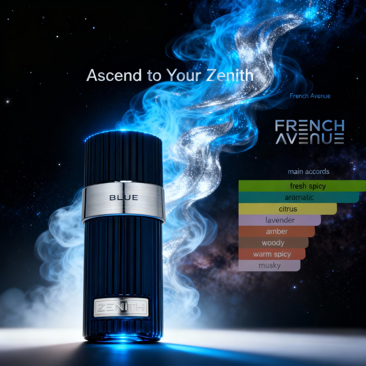 French Avenue Zenith Blue Men EDP 100ml - Luxora Luxora