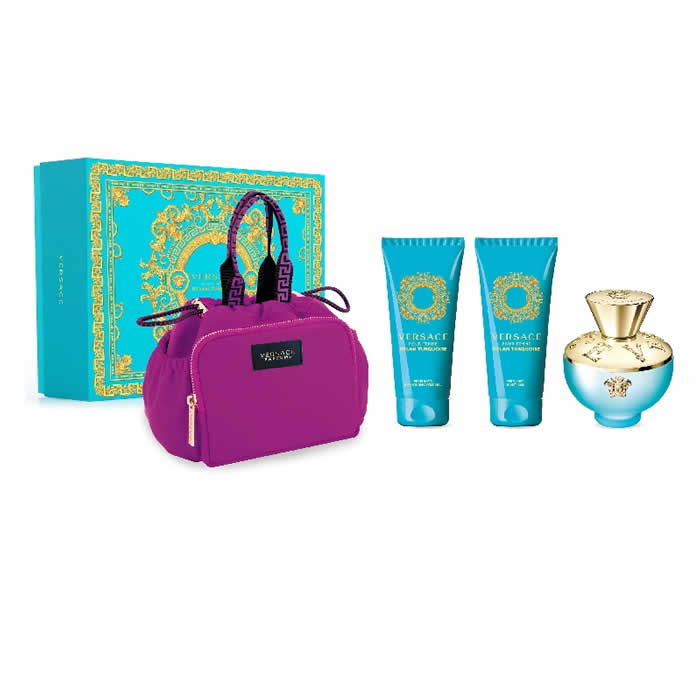 Versace Dylan Torquoise Eau De Toilette Spray 100ml Set 4 Pieces - Luxora Luxora