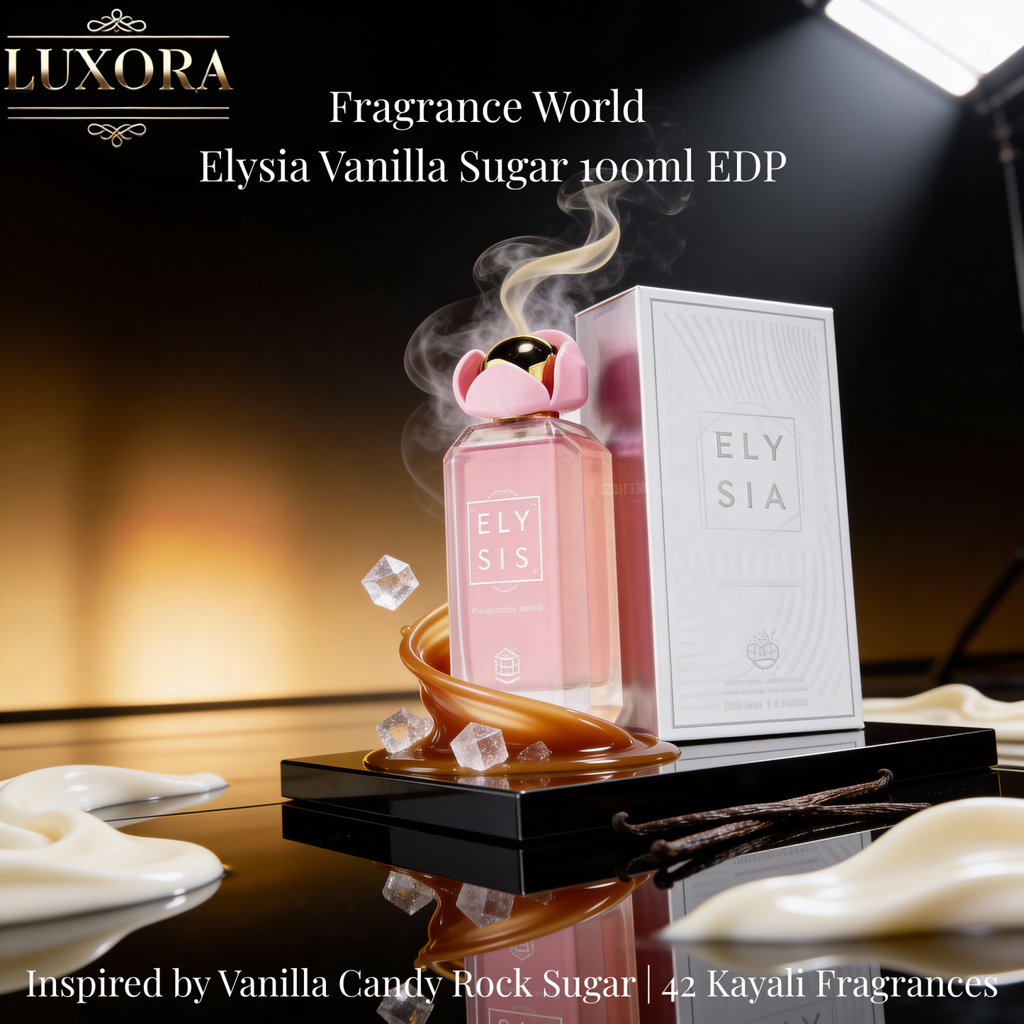 Fragrance World Elysia Vanilla Sugar Women EDP 100ml - Luxora Luxora