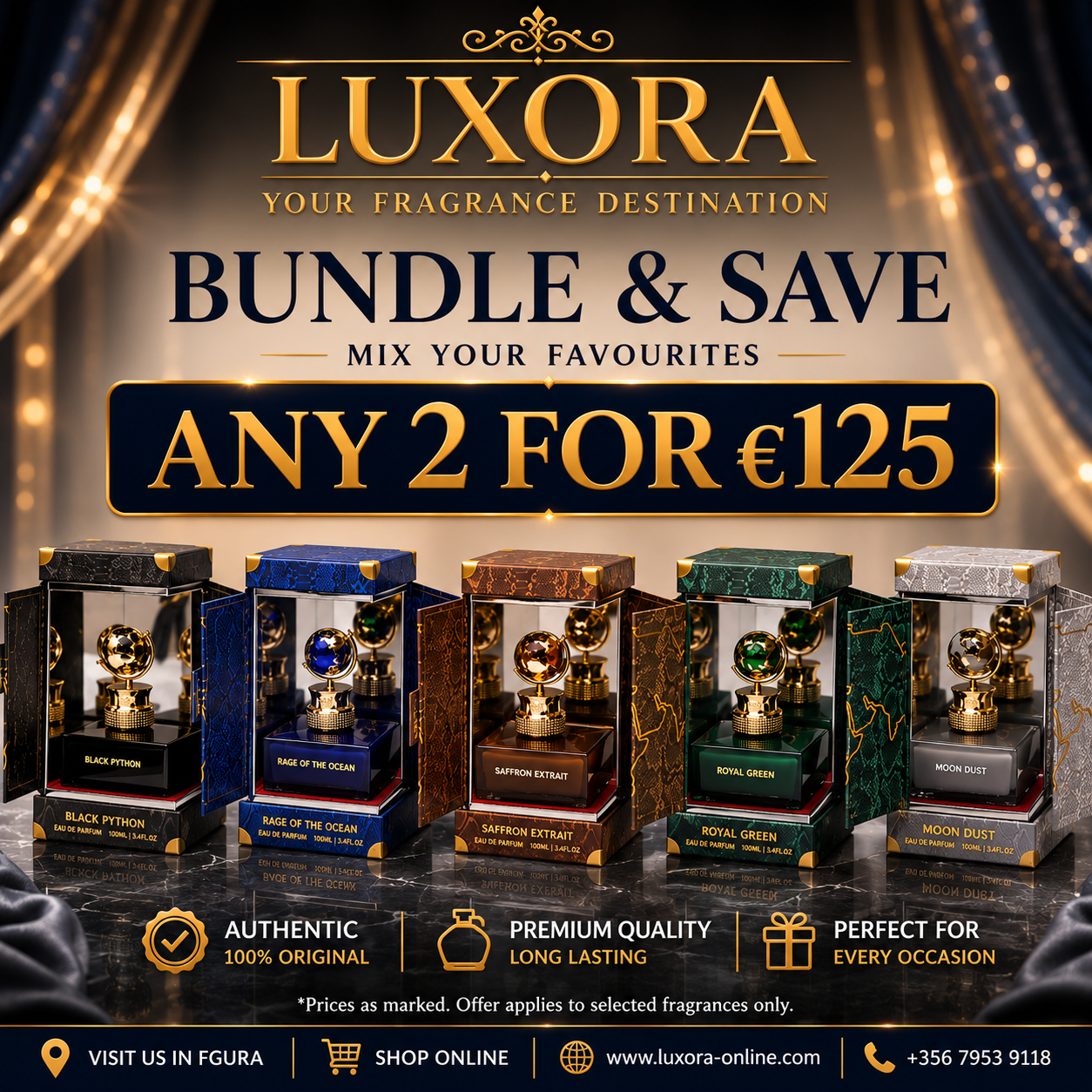 Aurora Scents Globe Collection Bundle | Any 2 for €125 Luxora