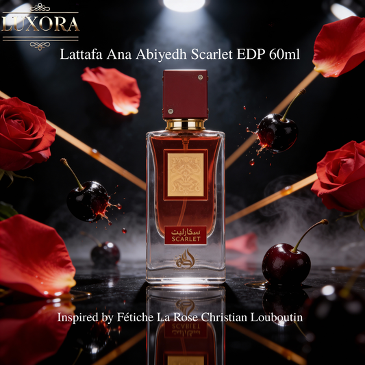 Lattafa Ana Abiyedh Scarlet 60ml - Luxora