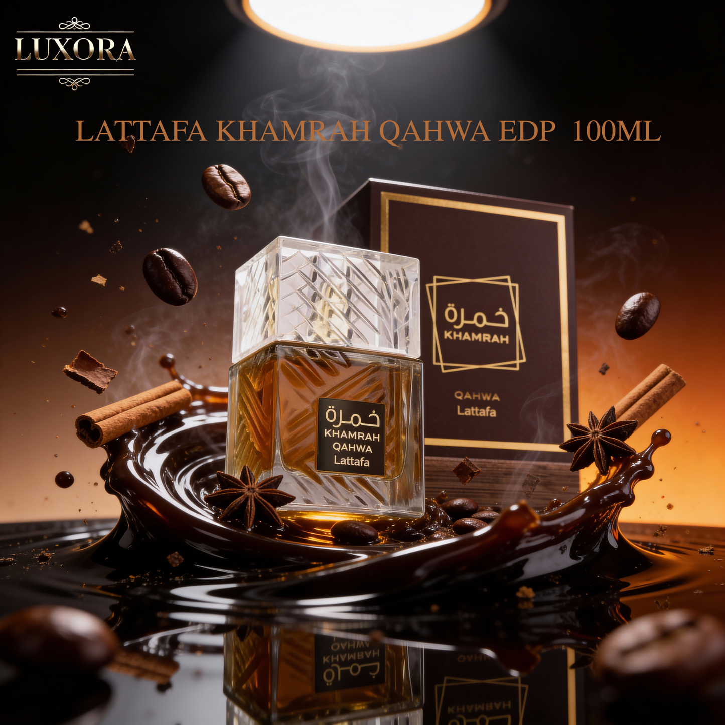 LATTAFA KHAMRAH QAHWA EDP SPRAY 100ML - Luxora Luxora