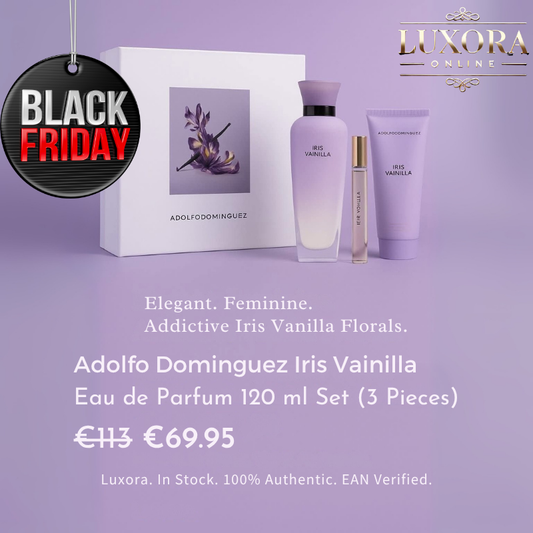 Adolfo Dominguez Iris Vainilla Eau De Parfum 120ml Set 3 Pieces - Luxora