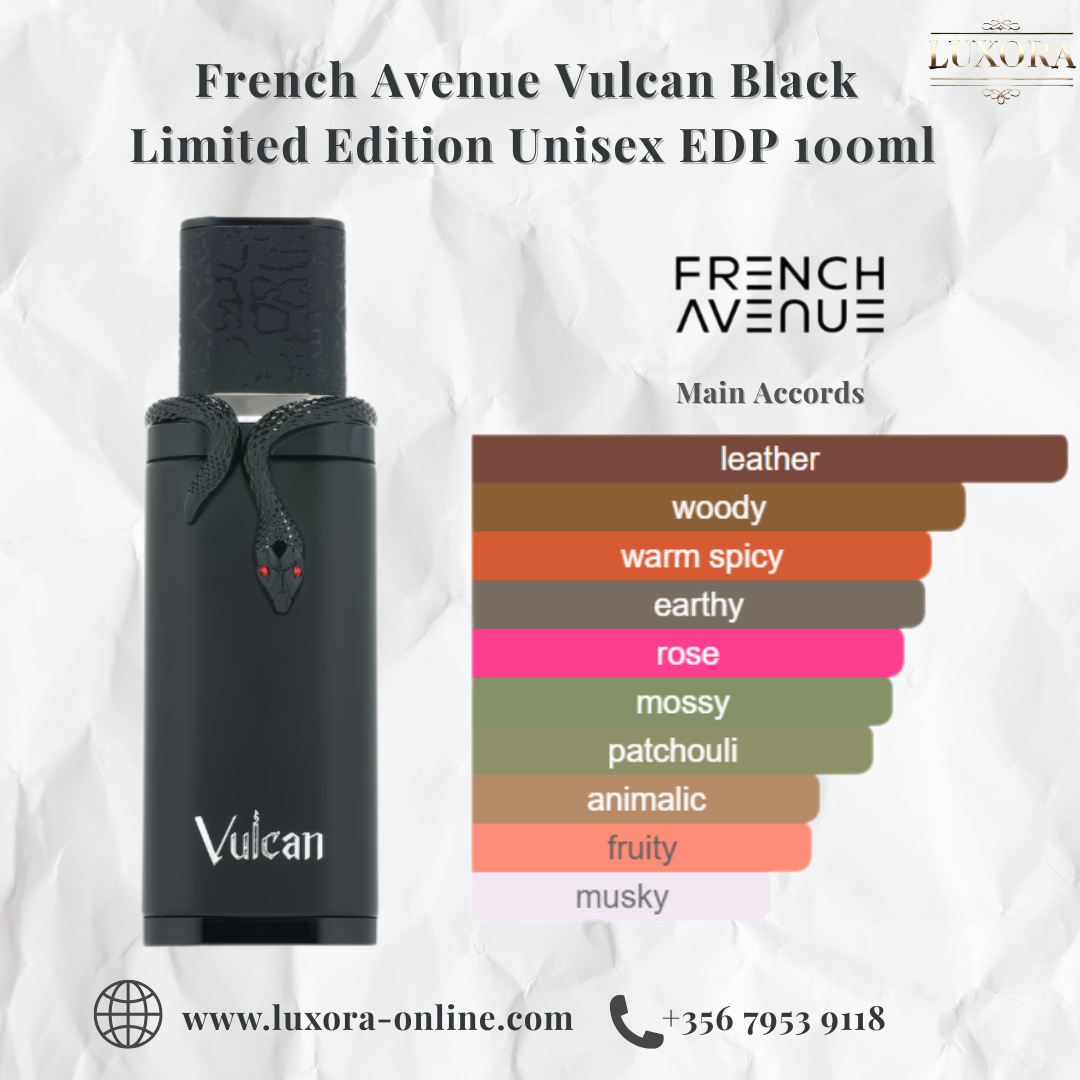 French Avenue Vulcan Black Friday Limited Edition 100ml - Luxora Luxora