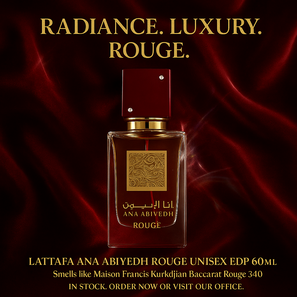 Lattafa Ana Abiyedh Rouge Unisex EDP 60ML - Luxora Luxora
