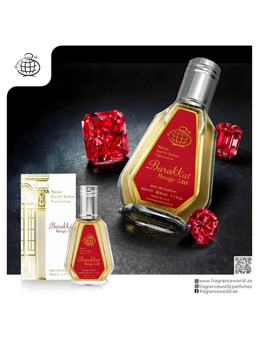 Fragrance World Barakkat Rouge 540 Unisex EDP 50ml - Luxora