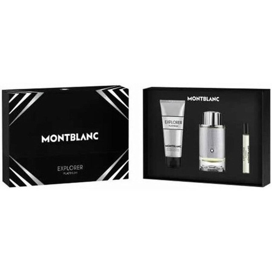 Montblanc Explorer Platinum Eau De Perfume 100ml Set 3 Pieces - Luxora Luxora