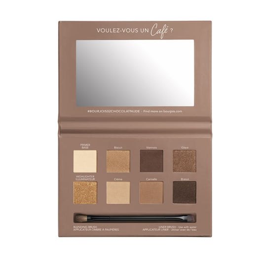 Bourjois Palette 4 En 1 Eyeshadow 02 Rue De Café Chocolat Nude Edition