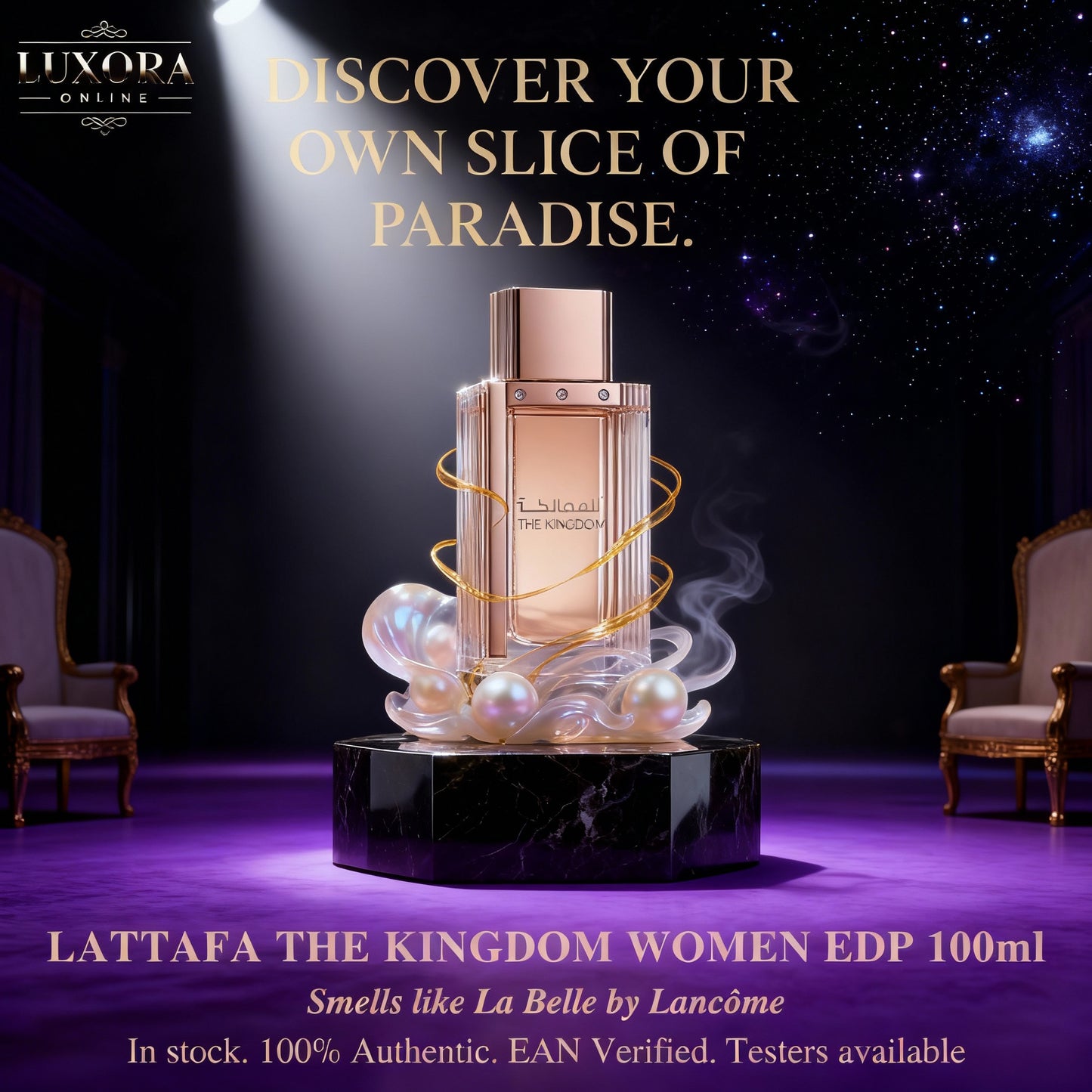 Lattafa The Kingdom Women EDP 100ML - Luxora Luxora