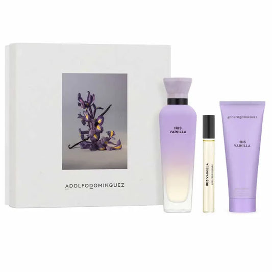 Adolfo Dominguez Iris Vainilla Eau De Parfum 120ml Set 3 Pieces