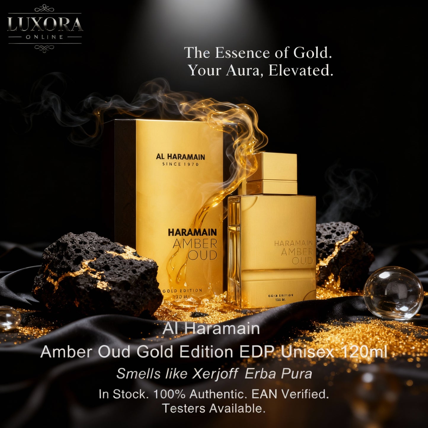 Al Haramain Amber Oud Gold Edition 120ML - Luxora Luxora