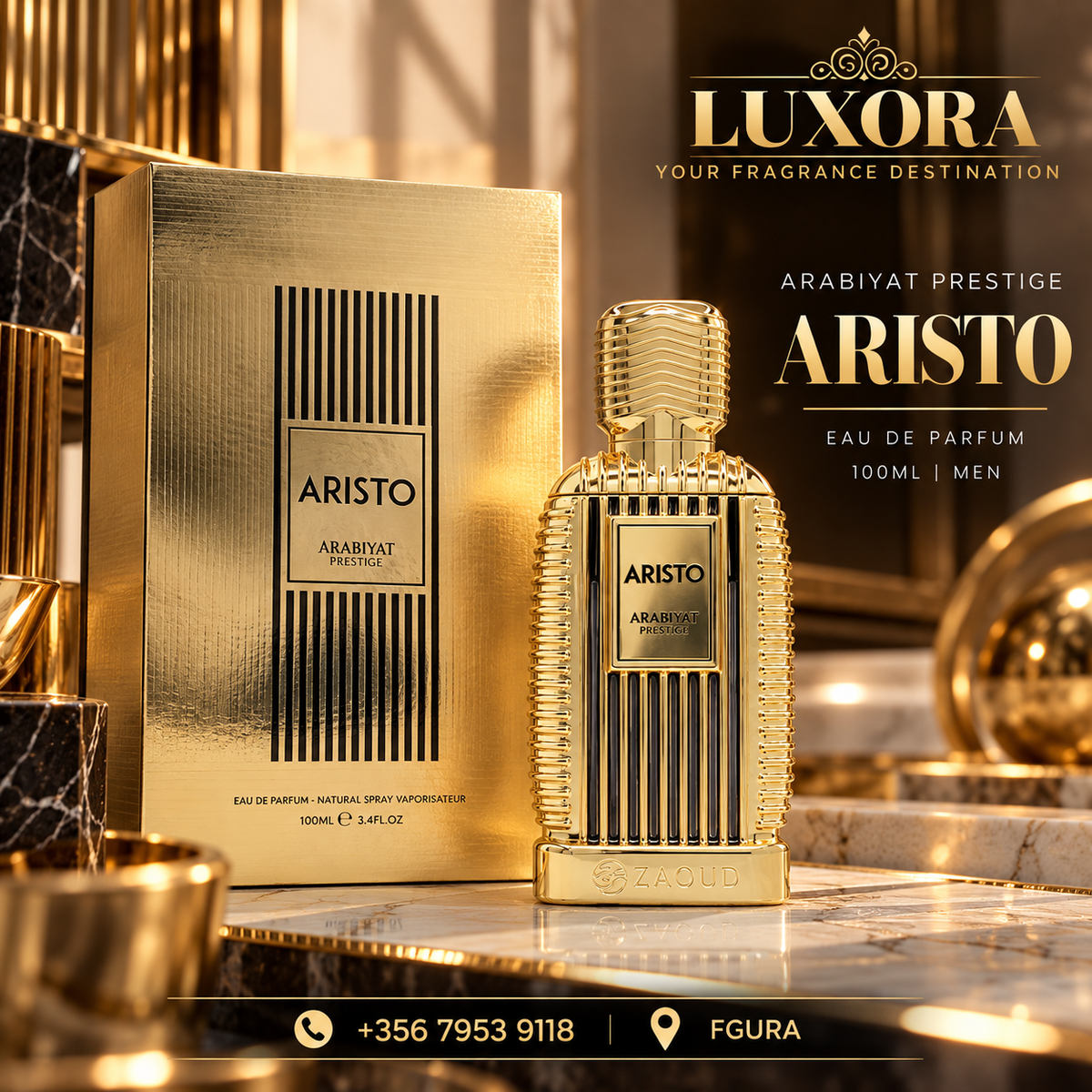 Arabiyat Prestige Aristo 100ml Extrait De Parfum Luxora