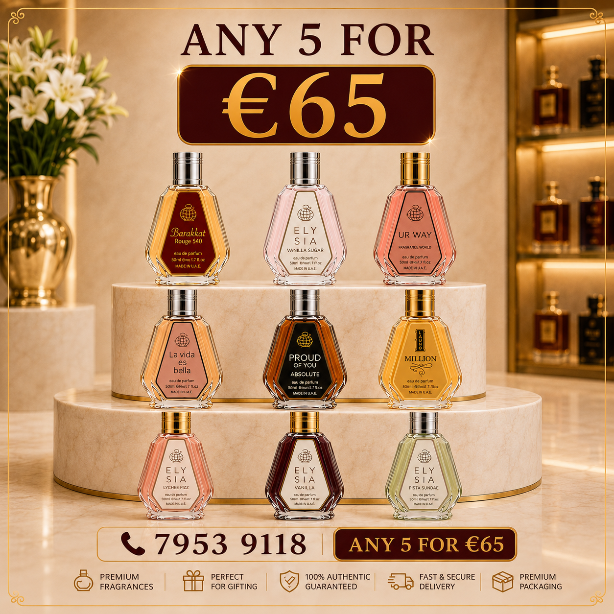 Fragrance World 50ml bottles Bundle Luxora