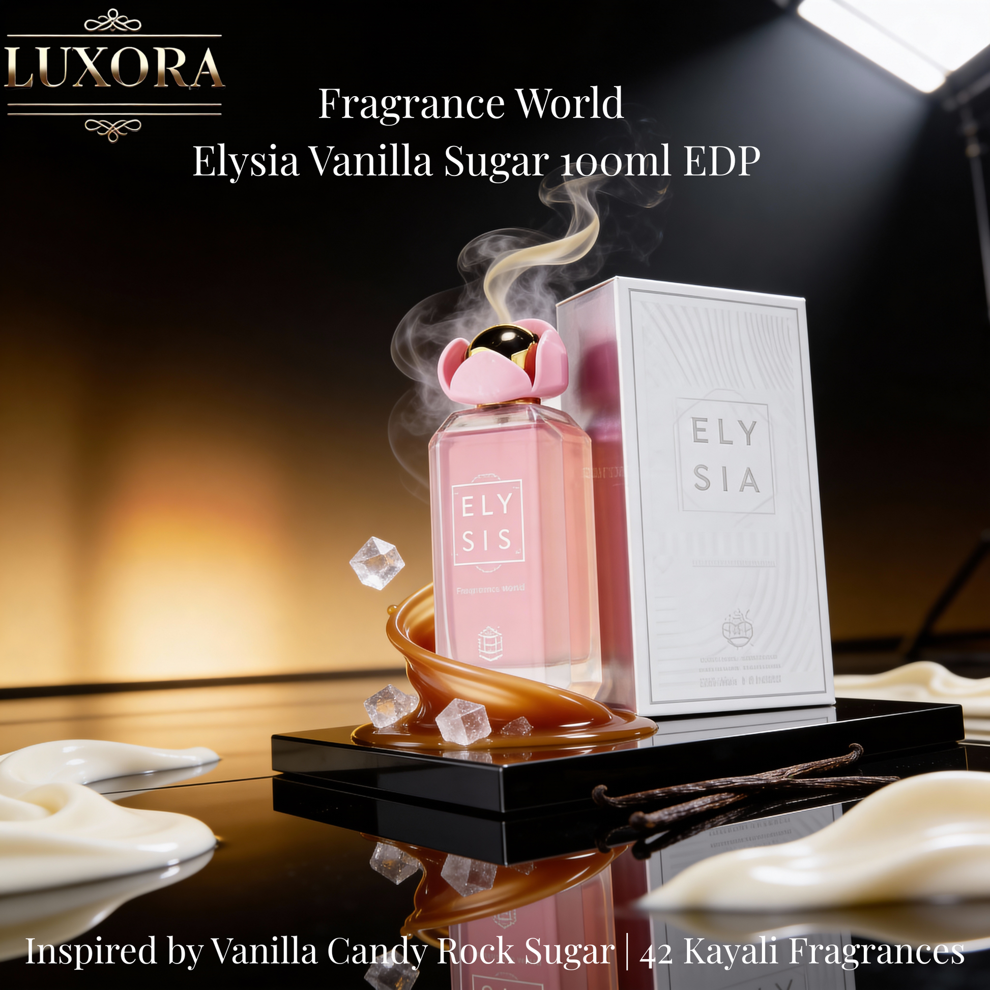 Fragrance World Elysia Vanilla Sugar Women EDP 100ml - Luxora