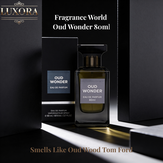 Fragrance World Oud Wonder Unisex EDP 80ml - Luxora