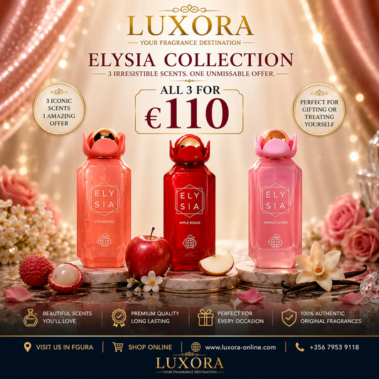 Elysia Collection Trio | Lychee Fizz, Apple Rouge & Vanilla Sugar – All 3 for €110
