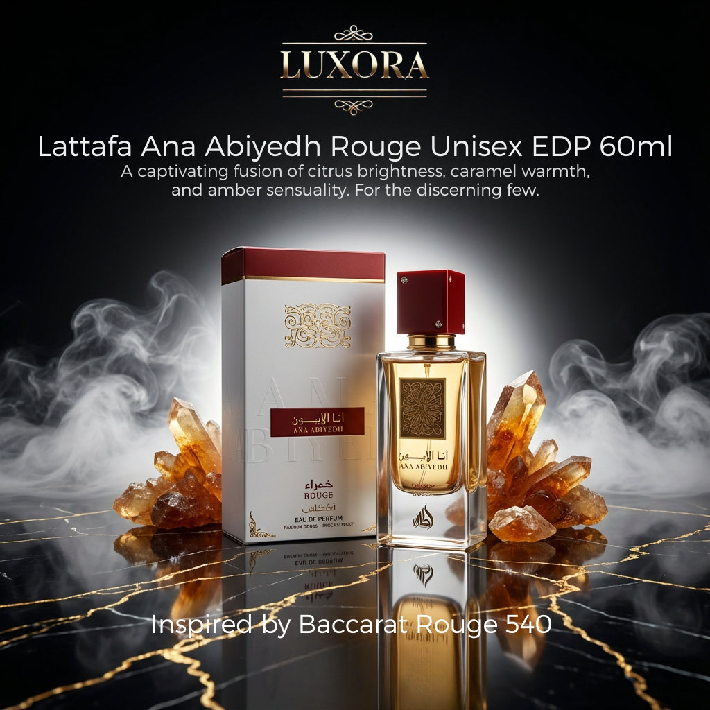 Lattafa Ana Abiyedh Rouge Unisex EDP 60ML - Luxora Luxora
