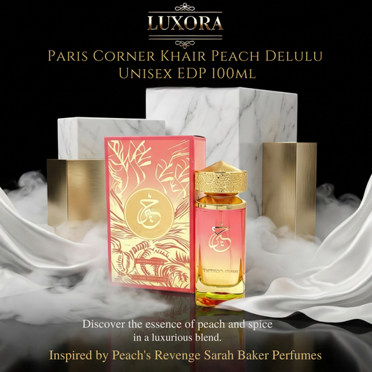 Paris Corner Khair Peach Delulu Unisex EDP 100ml - Luxora