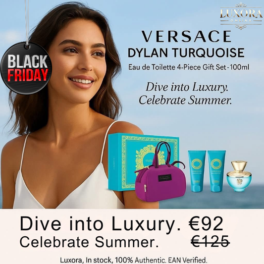 Versace Dylan Turquoise Eau de Toilette 4-Piece Gift Set – 100ml - Luxora
