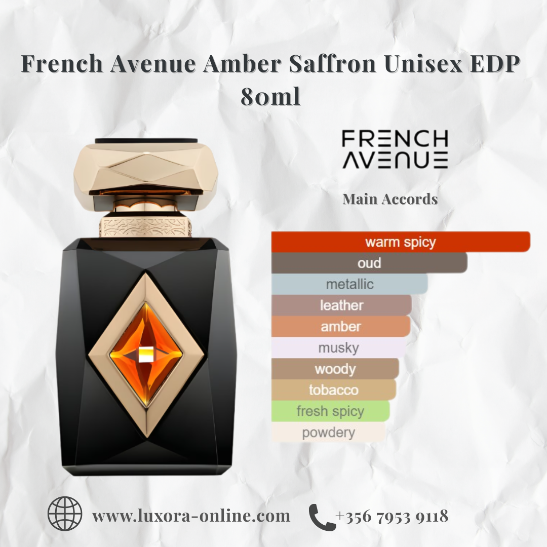 French Avenue Amber Saffron Unisex EDP 100ml - Luxora Luxora