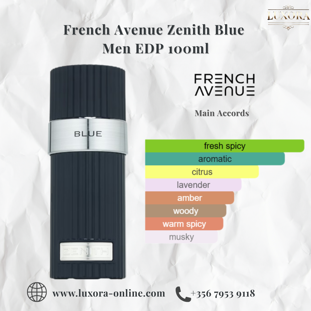 French Avenue Zenith Blue Men EDP 100ml - Luxora Luxora