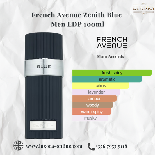 French Avenue Zenith Blue Men EDP 100ml - Luxora